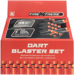 Fire Xtreme Fire Xtreme, Dart Blaster Set, proiectile pentru lansator din spuma, set 48 buc