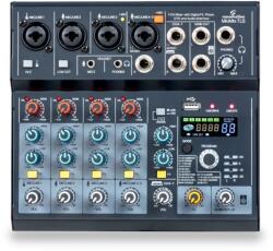 Soundsation - MIOMIX 7LS 7-csatornás keverő Digitális Effekttel, Lejátszóval, OTG és Audio Interfésszel
