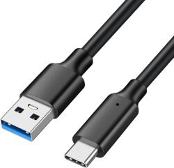 Prestige Charge Cablu USB la USB-C 3.2 PRESTIGE CHARGE, Transfer Date 10Gbps, dedicat Android Auto / Apple CarPlay, Compatibil Samsung, iPhone 15/16/17, Tableta si Hard Extern, 2m, Negru