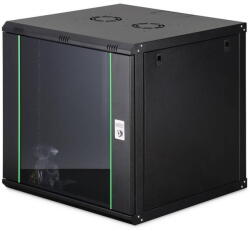ASSMANN Rack Digitus Cabinet metalic, Digitus, 19" 12U, 600x600cm, cu usi din sticla, neasamblat (DN-37111)