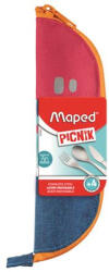 Maped Evőeszközkészlet, fém, szövet tok, MAPED PICNIK "Concept Kids", pink (878001) - iconink