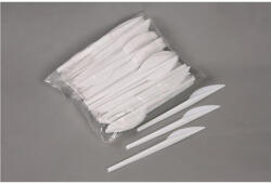  Kés, műanyag, többször használatos, 17 cm, 40 db "Prima", fehér (1020007701) - iconink