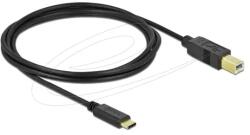 Delock Кабел Delock USB-A 2.0 мъжко - USB-B мъжко, 2 м, Черен (DELOCK-83330) - xtreme