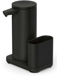 simplehuman Érintésmentes szappanadagoló, 414 ml + szivacstartó, matt fekete acél (ST1079) (ST1079)