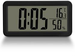 TOO DC-505-B hőmérséklet és páratartalom kijelzéssel, ébresztő funkcióval fekete digitális óra (TOO DC-505-B) - officedepot