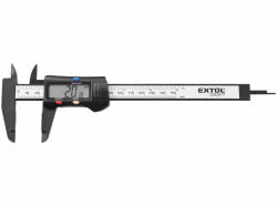 Extol Craft digitális tolómérő; 0, 01×150mm, mélységmérővel, műanyag, pontosság ±0, 2 mm (925200) - profikisgep