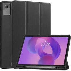 Gigapack Lenovo Idea Tab Plus (TB361FU) tok álló, bőr hatású (aktív flip, trifold, asztali tartó, ceruza tartó) fekete (GP-180679)