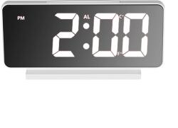 TOO DC-222-W hőmérséklet kijelzéssel, ébresztő funkcióval fehér digitális óra (TOO DC-222-W) - officedepot