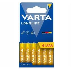 VARTA longlife tartós elem (aaa, r3, 1.5v, alkáli) 6db/csomag (25147203)