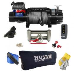 Husar Winch Troliu Husar Winch 22000lbs (9072kg) 24V Cablu de Oțel 28.5m