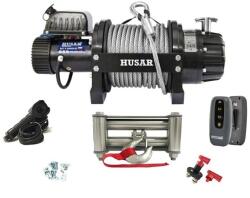 Husar Winch Troliu Husar Winch 26000lbs (11793kg) 24V Cablu de Oțel 26.5m