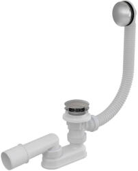 Besco KÁD SZIFON túlfolyóval-SLIM króm click-clack