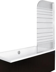 Besco AMBITION-1 1 részes kádparaván clear/mintás üveg 75x130