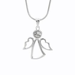 JSB Bijoux Ezüst angyal Swarovski® kristály kövekkel 92300317cr (Ag 925/1000, 1, 97 g)