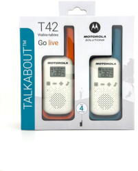 Motorola Set 2 Statii Walkie-Talkie Motorola Talkabout T42 16 Canale Portocaliu/Albastru (5031753009984) Statii radio