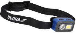 Dedra fejlámpa 500lm, mozgásérzékelő, akkumulátor 1000mAh/3xAAA (DED-L1015)