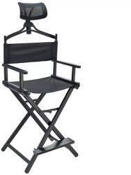 CODA'S Beauty Sminkes szék összecsukható fejtámlával E1311 Fekete