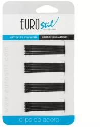 Eurostil Hullámcsatt Fekete 5cm egyenes 24db/csomag 04484/50