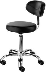 Eurostil Gurulós Háttámlás Szék Fekete 56-68cm 03937/50