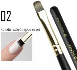 Canni Prémium ecset No. 02 - Ovális ecset 9mm