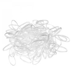 Sibel Szilikon Hajgumi - Átlátszó , dobozos 500db P000620