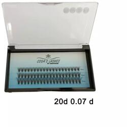 CODA'S Lashes Hot melt Premade DIY Műszempilla 20D D/0.07 Mix
