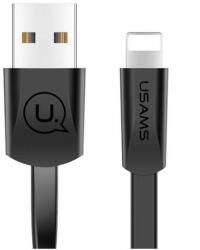 USAMS Cablu de date Usams U2, USB-A la Lightning, 2A, 1.2m, Negru (6958444955148)