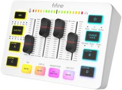 FIFINE SC3W hangkeverő fehér RGB 4 csatorna XLR 48V fantom USB SC3W (5031192994797)