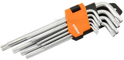 Kendo furatos TORX kulcs készlet hosszú 9 részes CrV (040208-0737)