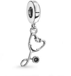 PANDORA 799072C01 Sztetoszkóp szív függő charm (Ag 925/1000, 1, 9 g)