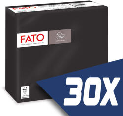 FATO Sztár szalvéta 2 rétegű 38x38cm fekete 40 szál/csomag (30 csomag) (82990800-KARTON)
