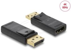 Delock DisplayPort - HDMI Adapter Fekete 4K HDR DL61086 (DL61086)