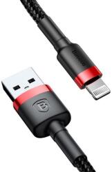 Baseus Cablu de date Baseus Kevlar CALKLF-C19, Lightning, 2 m (Negru/Rosu) (31564-uniw)