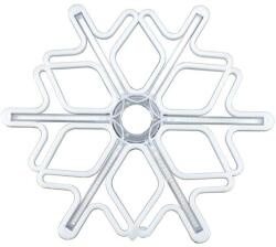  Világító hópehely, Flippy, 96 Led, Fényjátékkal, Transzformátorral, 50x50 cm, Fehér, Többszínű Fények