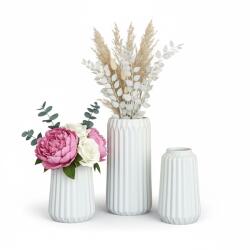 Relaxdays Set de 3 vaze Relaxdays din ceramică (10130353)