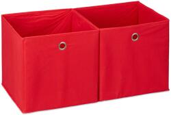 Relaxdays Cutii de depozitare din material textil Relaxdays, set de 2 (10039508)