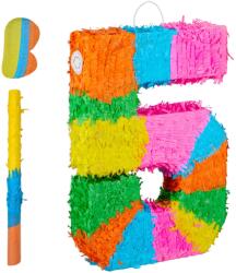 Relaxdays Pinata cu număr și băț, mască (10125395)