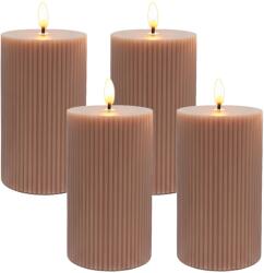 Relaxdays Lumânări LED, set de 4, 13 cm (10141864)