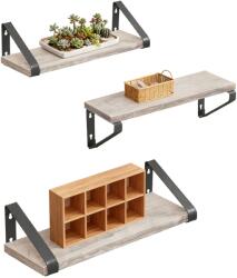 Relaxdays Set de rafturi de perete în 3 dimensiuni (10144236) Raft