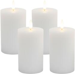 Relaxdays Lumânări LED, set de 4, 13 cm (10141852)