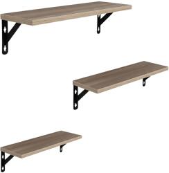 Relaxdays Set de rafturi de perete Relaxdays, 3 dimensiuni (10130776) Raft