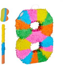 Relaxdays Pinata cu număr și băț, mască (10125416)