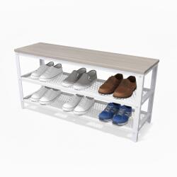 Relaxdays Banchetă pentru pantofi cu 2 rafturi pentru pantofi (10144159) Pantofar