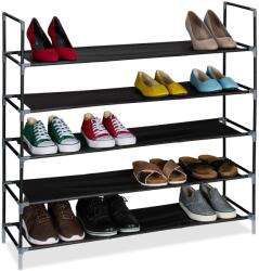 Relaxdays Suport pantofi Relaxdays cu rafturi din material textil, 1 m (10106828) Pantofar
