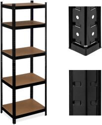 Relaxdays Raft rezistent Relaxdays negru cu 5 rafturi (10100752) Raft