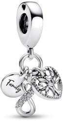 PANDORA Moments 792201C01 Család és végtelen szeretet tripla függő charm (Ag 925/1000, 2, 7 g)