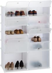Relaxdays Suport pentru pantofi din plastic Relaxdays cu 12 compartimente (10037257) Pantofar