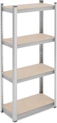 Relaxdays Rafturi galvanizate pentru sarcini grele cu 4 niveluri (10135231) Raft