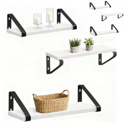 Relaxdays Set de rafturi de perete în 3 dimensiuni (10144218) Raft