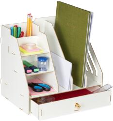 Relaxdays Organizator de birou Relaxdays cu dosar vertical (10079227)